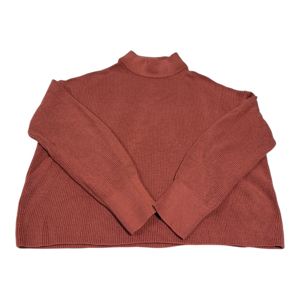 Lululemon Women's Merino Wool Blend Ribbed‎ Turtleneck Sweater Brier Rose 12